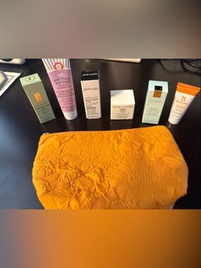 Brand new cosmetic bag and skin care!
